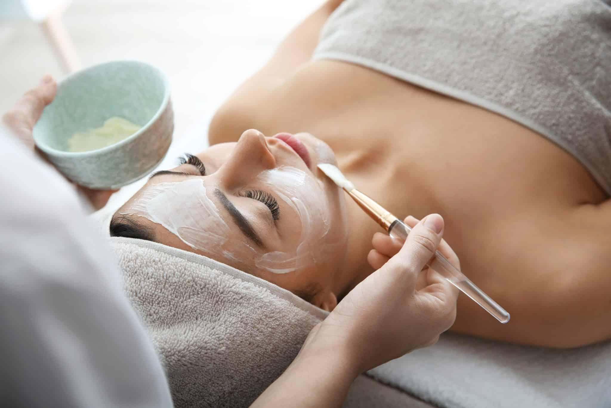 Facial treatment at Lucie Oliver Aesthetics